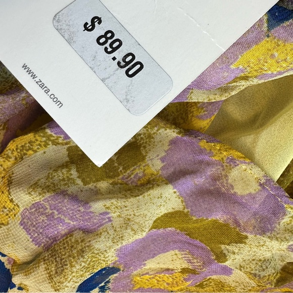 Zara dress midi halter beaded abstract wedding summer vacation boho - Picture 16 of 16